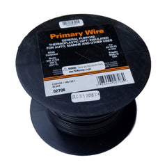 8 Gauge Stranded Black, GPT Primary Wire 19/21, 100 foot