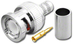 BNC Male 3 Piece Crimp Connector: mini RG-8 (RG-8X)
