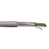 18/4 Shielded CMR Riser Cable, Gray