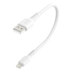 USB Patch Cable Type A Male to Lightning Male: 1 ft