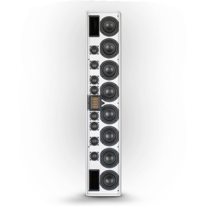 Full Range 3-Way Line Array Speaker - Series II - White