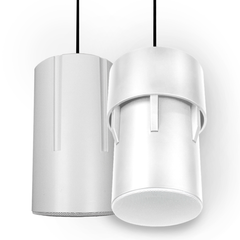 DS31-EZ w/ White Cyl Sleeve, White Mounting Bracket, White Grille