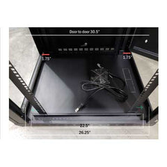 12U Wall Mount Swing Out Enclosure