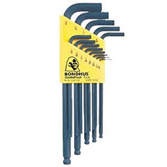 Balldriver Hex Key Set, .050-5/16", 12 pieces