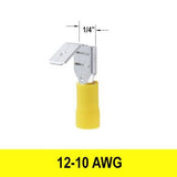 #12-10AWG Insulated Piggyback Quick Connect, 10 pack