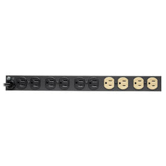Rack Mounted PDU, 12 Outlet Surge Suppressor, 15' Cord