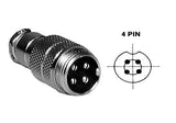 4-Pin Male Mobile Inline Connector - We-Supply