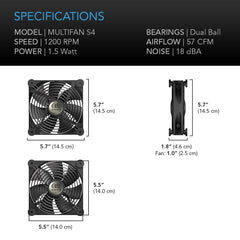 Multifan S4 Quiet USB Single Fan 140mm