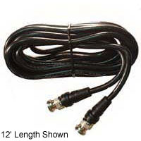 Black RG59 6' Video Cable w/ Molded BNC Type Connectors