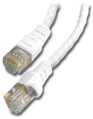 Ethernet Cat6 Patch Cord, White, 5ft