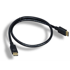 Displayport Male to Male Patch Cable, 3'
