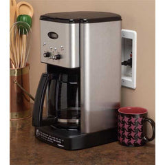 Recessed 1 Gang Clock Box, White