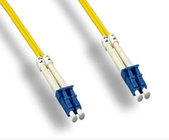 Fiber Optic Cable, Single Mode, 9/125 Duplex, LC to LC, 6.6ft