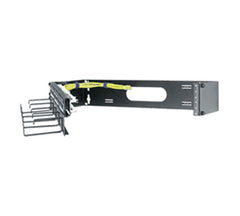 2 Space Hinged Panel Mount Rack, 6" Deep