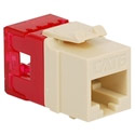 Modular Cat6 HD RJ-45 Keystone Jack, Almond