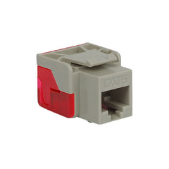 Modular Cat6 EZ RJ-45 Keystone Jack, Gray