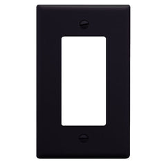 Decora Faceplate Cover, 1 Gang, Black