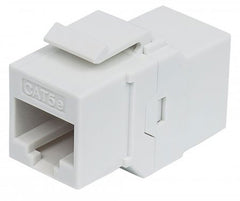 Modular Cat5e RJ-45 Coupler, White