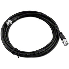 Black RG58 12' Cable w/ Molded BNC Male to Male