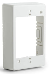 Single Gang Junction Box, 1.25" Deep, PVC, Office White