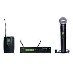 Professional UHF Wireless System, SM58 Hand Held, WL185 CARDIOID LAV MIC