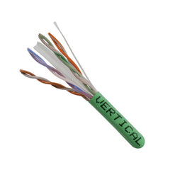 Cat6 Riser Cable, 4 pair Solid UTP, Green