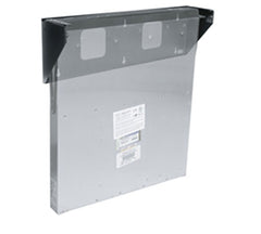 2 Space Hinged Panel Wall Mount Rack 6" Deep