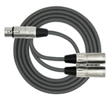 Adapter Cable: XLR Female to (2) XLR Male