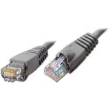Ethernet Cat5e Patch Cord, Gray, 10ft