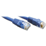 Ethernet Cat5e Patch Cord, Blue, 15ft