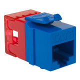 CAT6 RJ45 Keystone Jack for HD Style, Blue, 25 pack - We-Supply