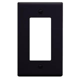 Decora Faceplate Cover, 1 Gang, Black