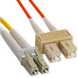 Fiber Optic Patch Cable, LC/SC, Orange, 5 Meter