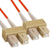 Fiber Optic Patch Cable, SC/SC,  Orange, 5 Meter