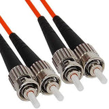 Fiber Optic Patch Cable, ST/ST, Orange,  1 Meter