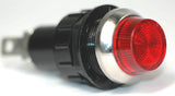 Indicator Light, 3/4" Incandescent, .250 Tabs 12V Red - We-Supply