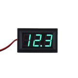 LED Panel Meter, 0-30VDC, 2 Wire, Green - We-Supply