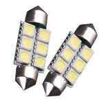 LED Replacement Lightbulb, 36mm Festoon, 6 LED, 2 pack