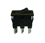 Mini Rocker Switch On/Off/On SPDT 13A-125V Black Actuator .187
