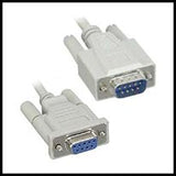 Null Modem Cable, 9 Pin Male to Female,  6 ft