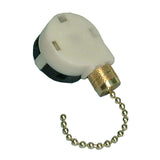 Pull Chain Switch, Two Circuit, 6A @ 125VAC