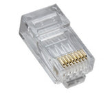 RJ45 (8P8C) Cat5e High Performance, Round-Solid, 25 pack