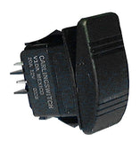 Sealed Lighted Amber Rocker Switch On/Off SPST 20A-12VDC .250