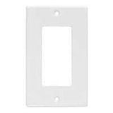 Single Gang White Decora Wall Plate Cover