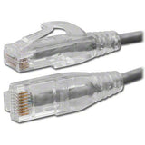 Slim Cat6 UTP Ethernet Patch Cord, 15' Gray - We-Supply