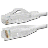 Slim Cat6 UTP Ethernet Patch Cord, 7' White