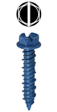 Concrete Hex Head Screw, 3/16 x 1-3/4