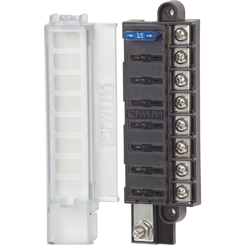 Blue Sea ST Blade Compact Fuse Block- 8 Circuits