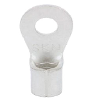 2AWG 1/4" Stud Non-Insulated Ring Terminal