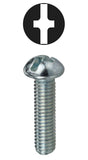 6-32 Machine Screw Kit Phillips/Slotted Round Head, 100 pack